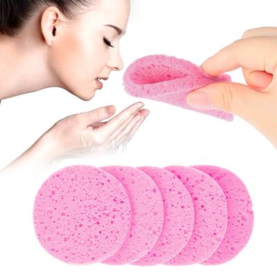 5Pcs Soft Skin Care Exfoliator Cleansing Sponge Body Facial Cleaner Compress Puff Face Wash Pad