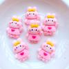 10Pcs New Cute Mini Cartoon Rabbit, Bear Flat Back Resin Cabochons Scrapbooking DIY Jewelry Craft Decoration Accessorie
