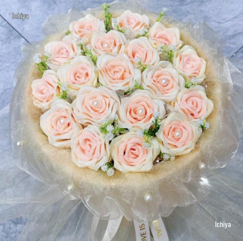 8mm High Brightness Holeless Round Faux Pearl Beads for Flower Bouquet Decoration
