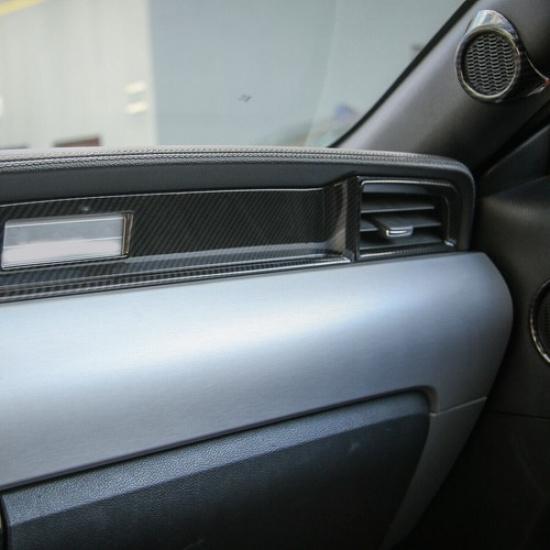 Co-pilot Dashboard Decor Cover Trim Panel For Ford Mustang 2015-19 Carbon Fiber