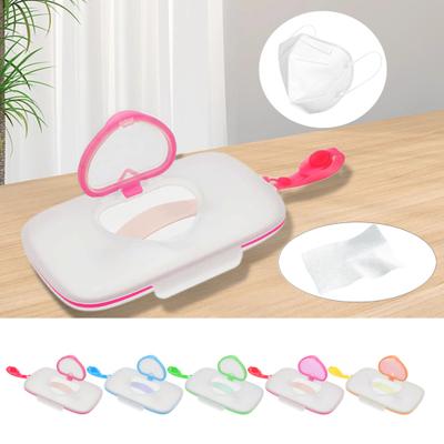 Wet Wipe Storage Box Portable Refillable Transparent Visible Love Heart Lid Dustproof Outdoor Baby Tissue Container Holder Travel Supplies