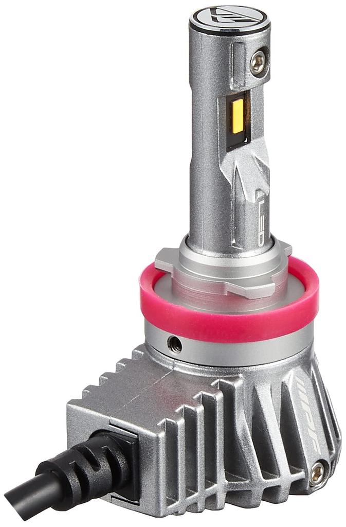 IPF E104FLB LED Fog Lights for 2400K Vehicle Inspection Integrated Driver Fanless Noise Easy Weather Resistant Cars, H8, H11, H16, 2200lm, Yellow,