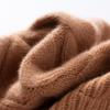 Heavyweight Thickened Wool Cashmere Knit Hat - Double Layer, Warm, Pure Color