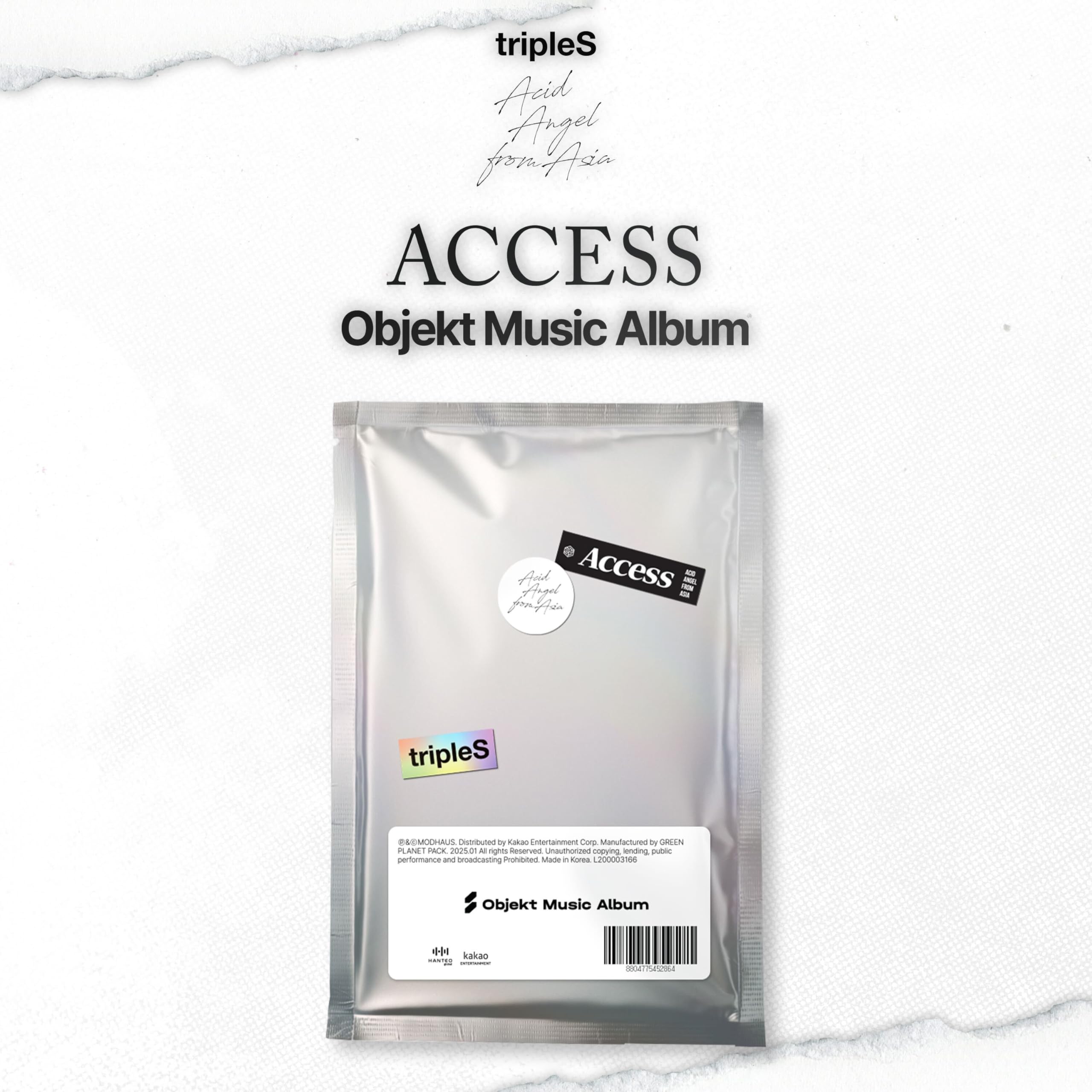 

tripleS Angel от Asia Music — это цифровой альбом, и CD в комплект не входит [Acid (Объект Альбом)] (Корейское издание) Этот (требуется приложение)