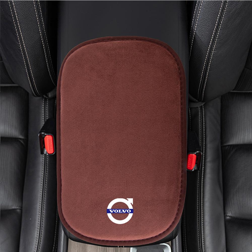 Tapis de Boîte Accoudoir de Voiture Console Centrale Coussinet d'Accoudoir Accessoires Pour Volvo R Design Xc60 V50 V40 Xc90 S60 S40 V90 V60 Ex90 Xc40