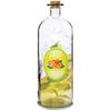 Glass Bottle with Cork for Lemonade, Liqueur, Wine, Juice, Water 1L
