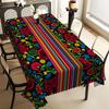 1 buc. Față de masă cu imprimeu floral de Carnaval Mexican, Husa dreptunghiulară pentru masă, Decor pentru casă, bucătărie, sufragerie, living