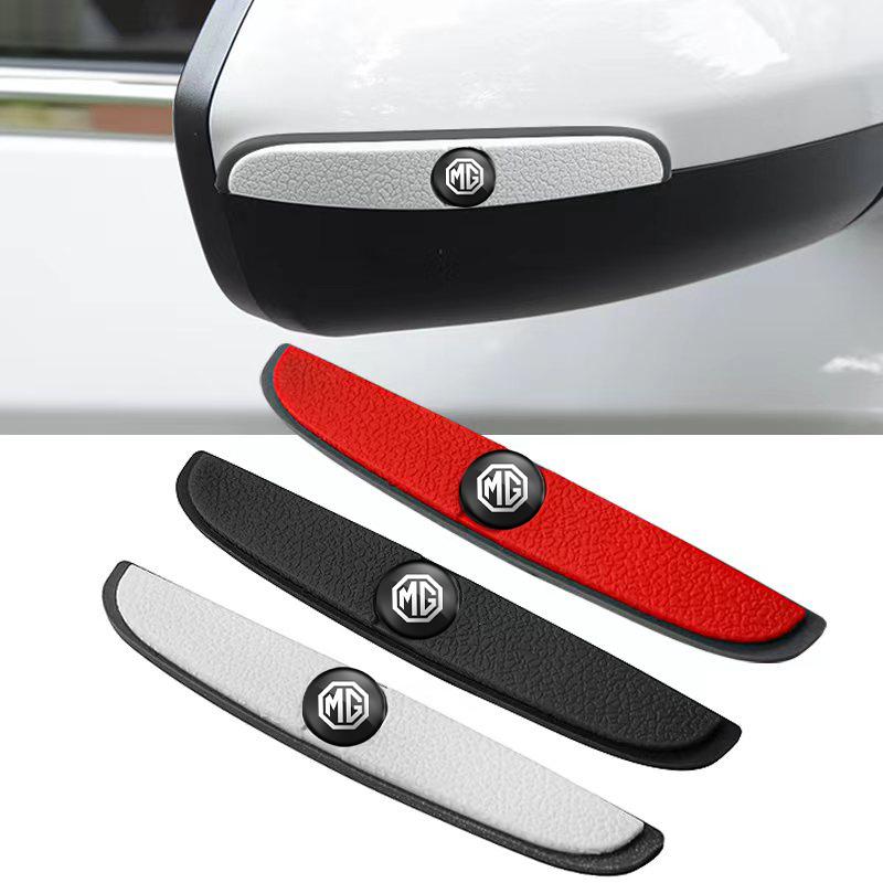 4Pcs Rubber Anti Collision Strip Car Door Rearview Mirror Protector Stickers For Morris Garages MG ZS MG5 GS HS GT ZST MG3 MG6