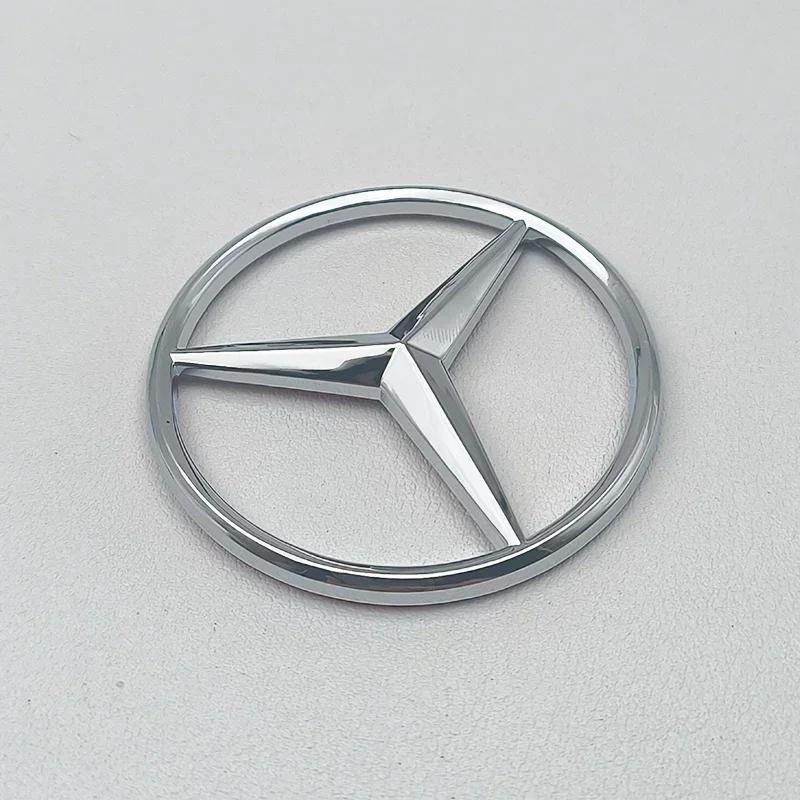 

2025 Горячий Для Mercedes Benz 52мм 58мм ABS Хром Черная Звезда Логотип Руля Mercedes Наклейка Логотипа Для Mercedes Benz C E S Cla