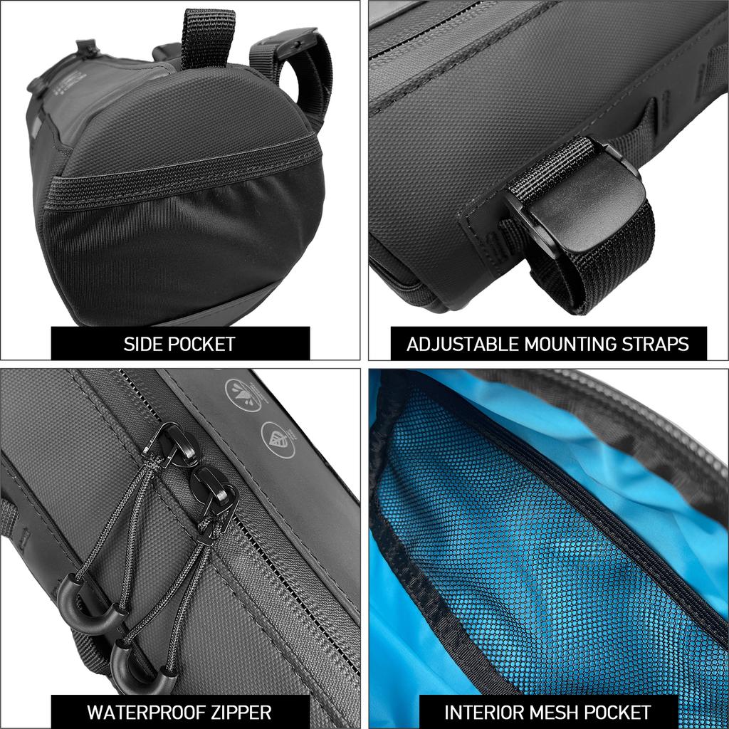 Bike Front Bag Waterproof Bicycle Handlebar Bag Cycle Accessories Pack Bike Pannier Shoulder Bag for Road Mountain Bike