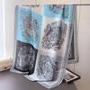 Retro Cashew Nut Simulation Silk New Silk Satin Fashion Sunscreen Spring And Summer Style Silk Scarf Long Scarf Shawl Versatile Headscarf Scarf