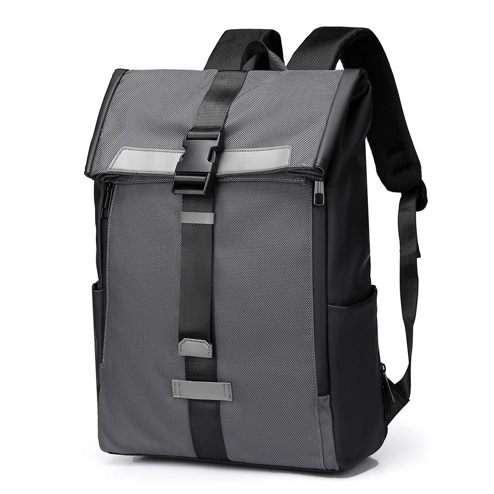 Leather Universal Backpack for Men and Women, Stylish Men's Business Backpack Large Capacity Travel Computer Bag
