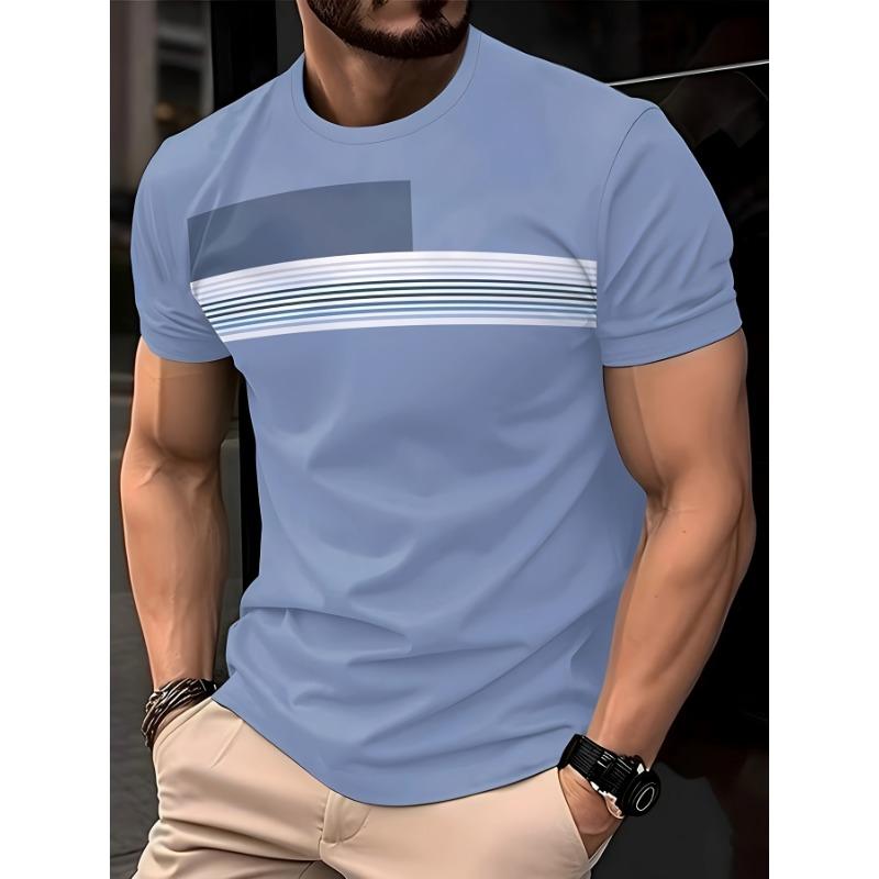 

Men s Fashionable Casual Round Neck 3D Printed Fashionable T-shirt XL
