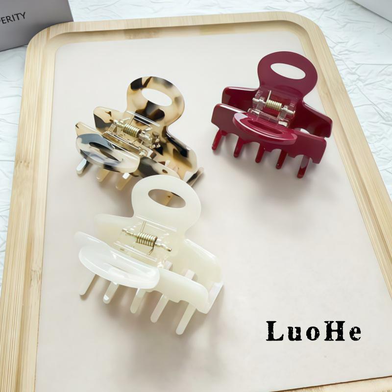 Luohe Jewelry French High Ponytail Hair Clip Korean Acetate Medium Shark Claw