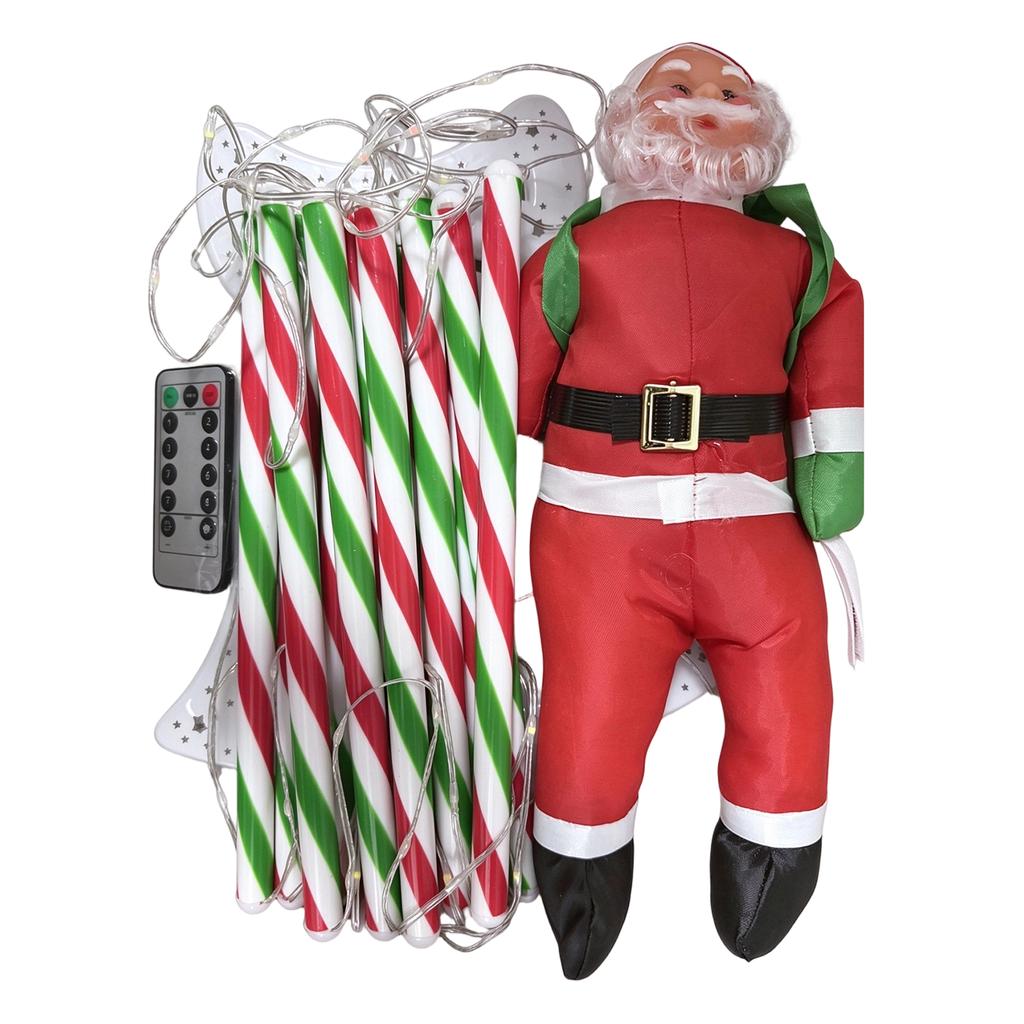Christmas Climbing Ladder Lights with Remote Control and 8 Lighting Modes