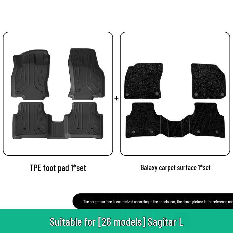 2026 Volkswagen Sagitar L TPE Floor & Trunk Mats: Dirt-Resistant