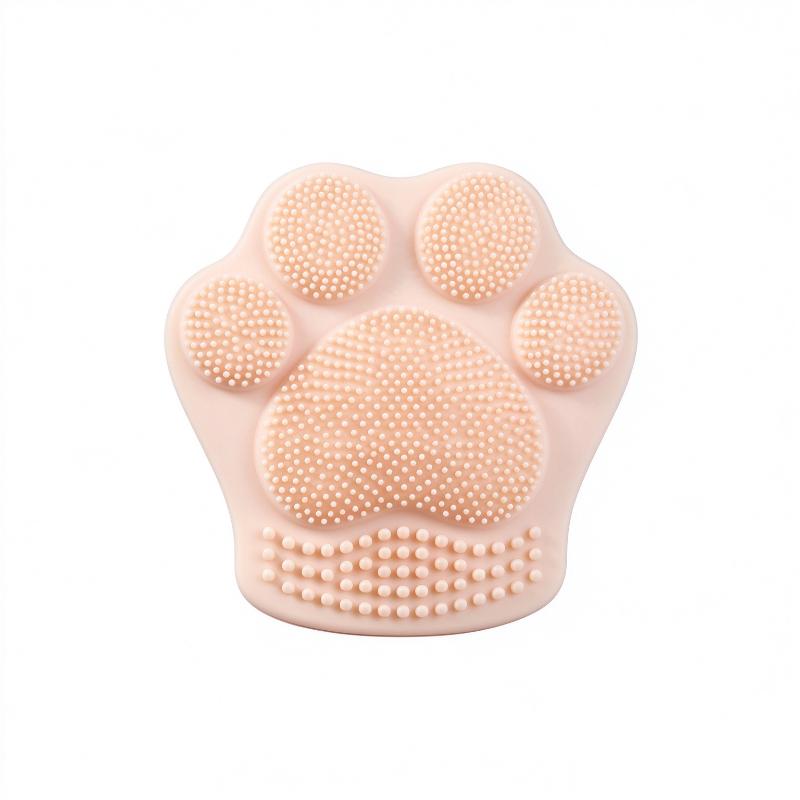 1Pcs Cat Paw Silicone Facial Cleansing Brush Soft Elastic Face Scrubber Deep Pore Exfoliating Makeup Brush Skin Care Beauty Tool