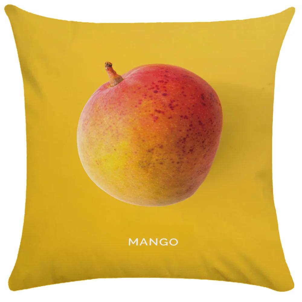 Home Decor Garden Chair Pillowcase Luxury Designer Summer Fruit  Decorative Tropical Mango