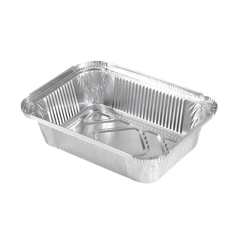 700ml Disposable Rectangular Aluminum Foil Food Containers