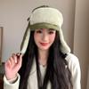 Korean Version of Autumn and Winter New Hat for Women Double-layer Brim Ear Protection Lei Feng Hat for Winter Warm Cold Hat Outdoor Plush Hat Thick