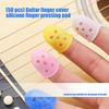 Breathable Silicones Guitar Finger Protectors For Left Hand Featuring Ventilation And Elastic Support For Long Duration Playing Session