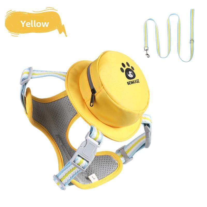 New Pet Dog Self-backpack Dopamine Leash Teddy Small and Medium-sized Dog Cat Vest Style Chest Back