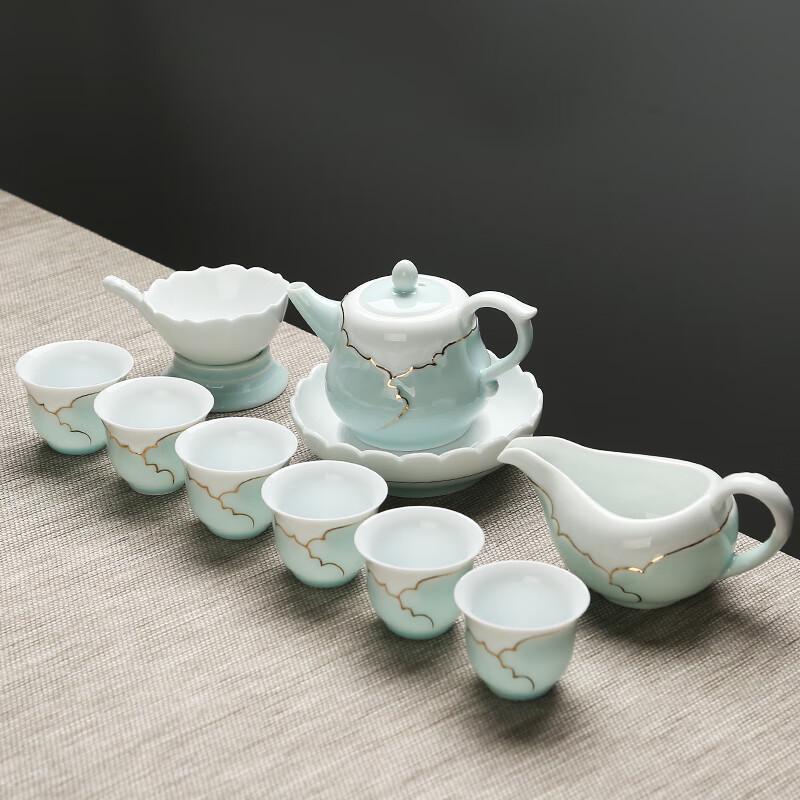 

Yihe Celadon Hand-Painted Gongfu Tea Set