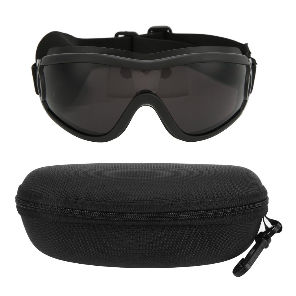 Dog Goggles Windproof Waterproof Ultraviolet Proof Anti Fog Wear Resistant Durable Dog Sunglasses for Large BreedBlack