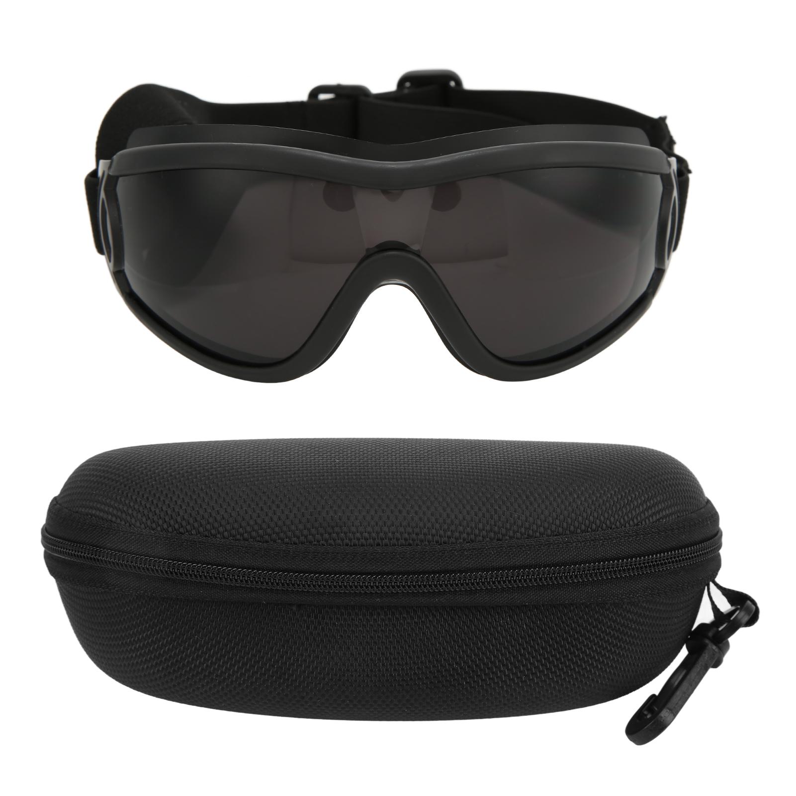 Igeteck Dog Goggles Windproof Waterproof Ultraviolet Proof Anti Fog Wear Resistant Durable Dog Sunglasses For Large Breedblack