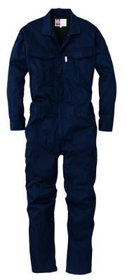 GRACE ENGINEERS Cotton Twill GE220 12 Navy B3L Long-Sleeve Coveralls, Autumn/Winter,