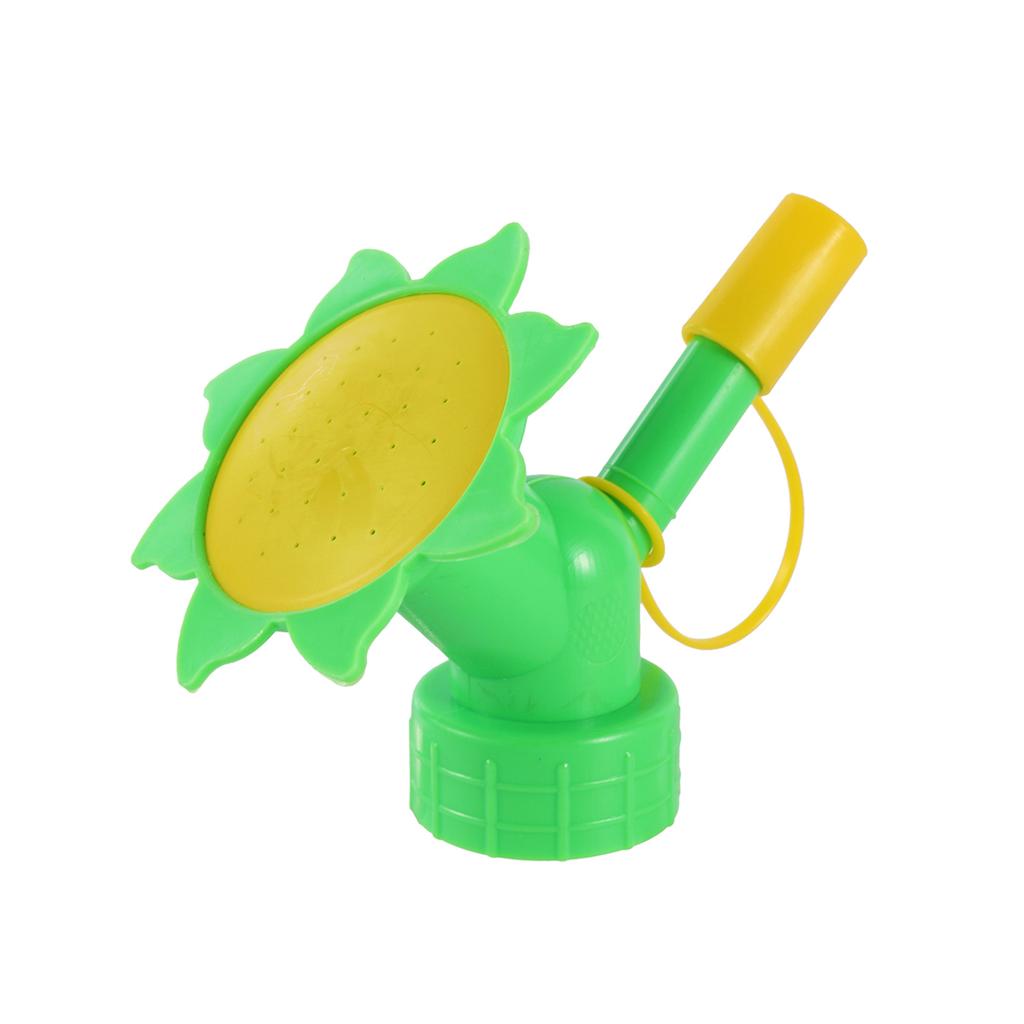 Bottle Cap Sprinklers Double-Headed Sunflower Watering Sprayers Drink Bottle Water Pots For Seedling Irrigation Gardening Tools