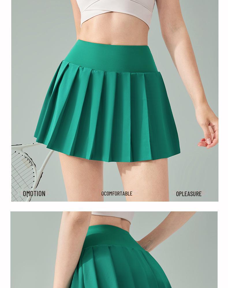 SZ Lycra Plissee Anti-Expositions Sportrock für Yoga, Badminton, Tennis, Fitness & Laufen