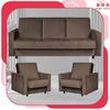 Entspannungsmöbelset Alicja Ausklappsofa Sofa Sessel Family Möbel beige