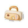 Cartoon Animal Pencil Case Plaid Stationery Bag New Pen Case  School