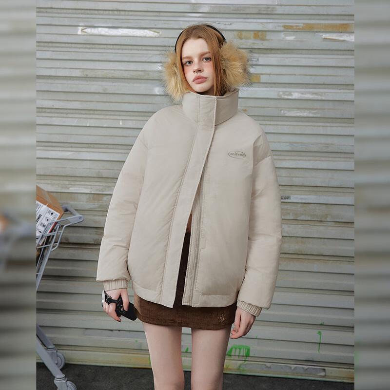 UNIFREE Retro Loose-Fit Stand Collar Padded Jacket