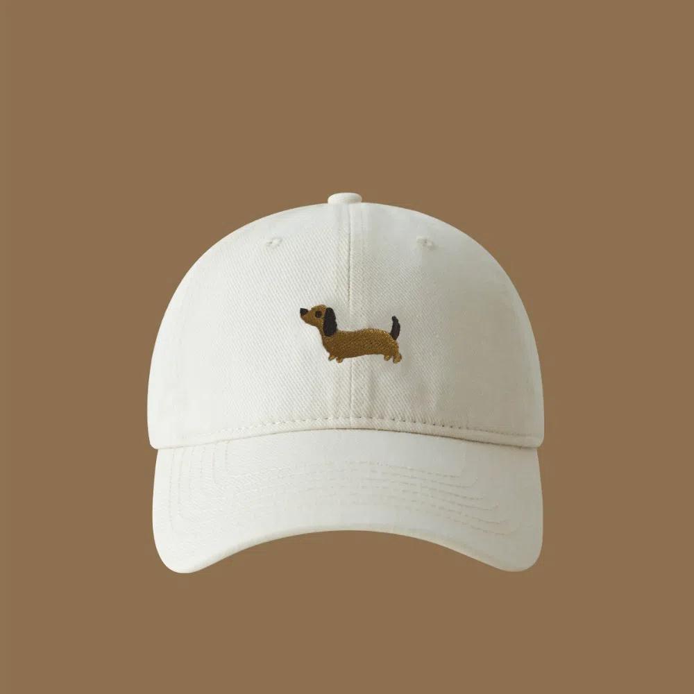 Embroidery Sun Hat Korean Style Peaked Cap Versatile Cartoon Animal Baseball Cap  Outdoor