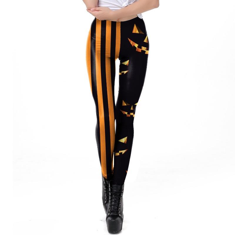 Halloween Pants Skull Digital Print Christmas Leggings Skinny Sweatpants Pants Yoga Pants