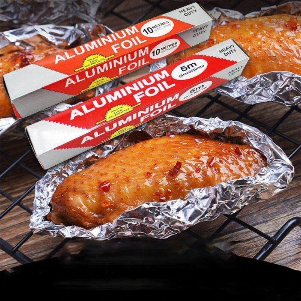 5M/10M/20M Aluminium Catering Tin Foil Disposable Food Tin Foil  for Ovens Freezers