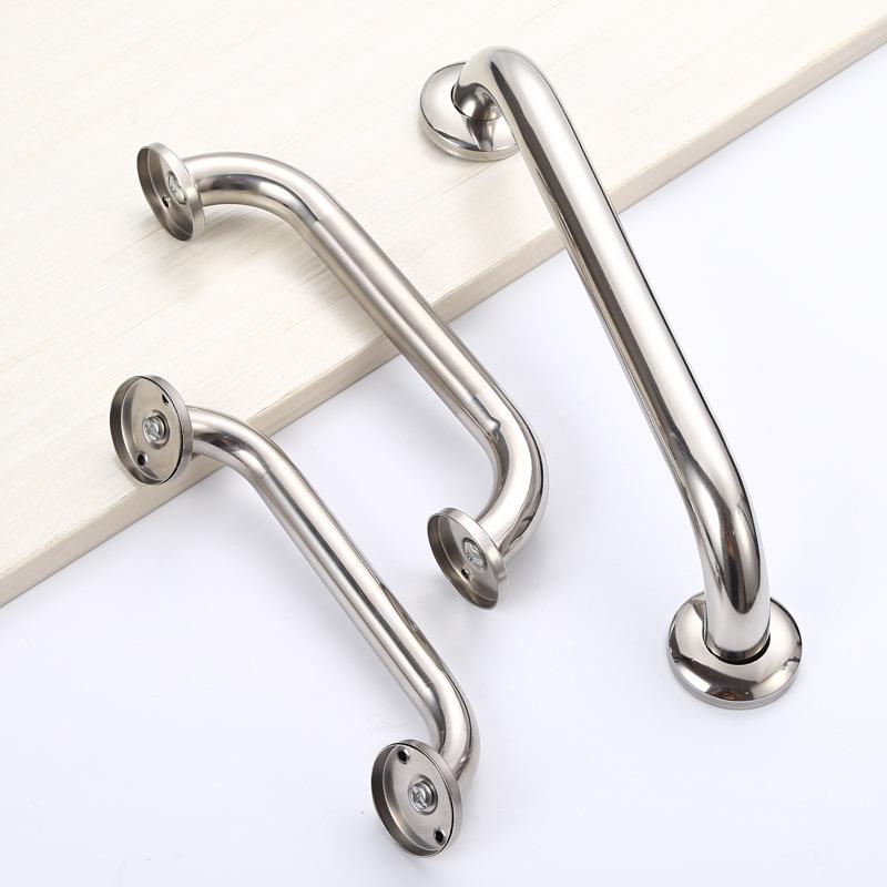Stainless Steel Fire Door Handle 304#201#, Round Tube, Wooden Door, Versatile Bathroom Handrail