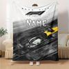 Brad Pitt F1 Race Car Driver Movie Scene Customized Your Name Blanket Lightweight And Comfortable Warm Blanket Suitable For Bed Home Chair Office Sofa