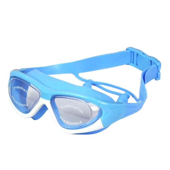 Kids Swim Goggles with Earplugs Waterproof No Leakage Anti-Fog UV Protection Clear Lens Boys Girls Swimming