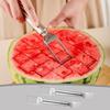 2-in-1 Stainless Steel Fruit Cutter, Watermelon Cutter, Stainless Steel Watermelon Fork Slicer, Watermelon Cutter Slicer Tool Fruit Forks Slicer Knife