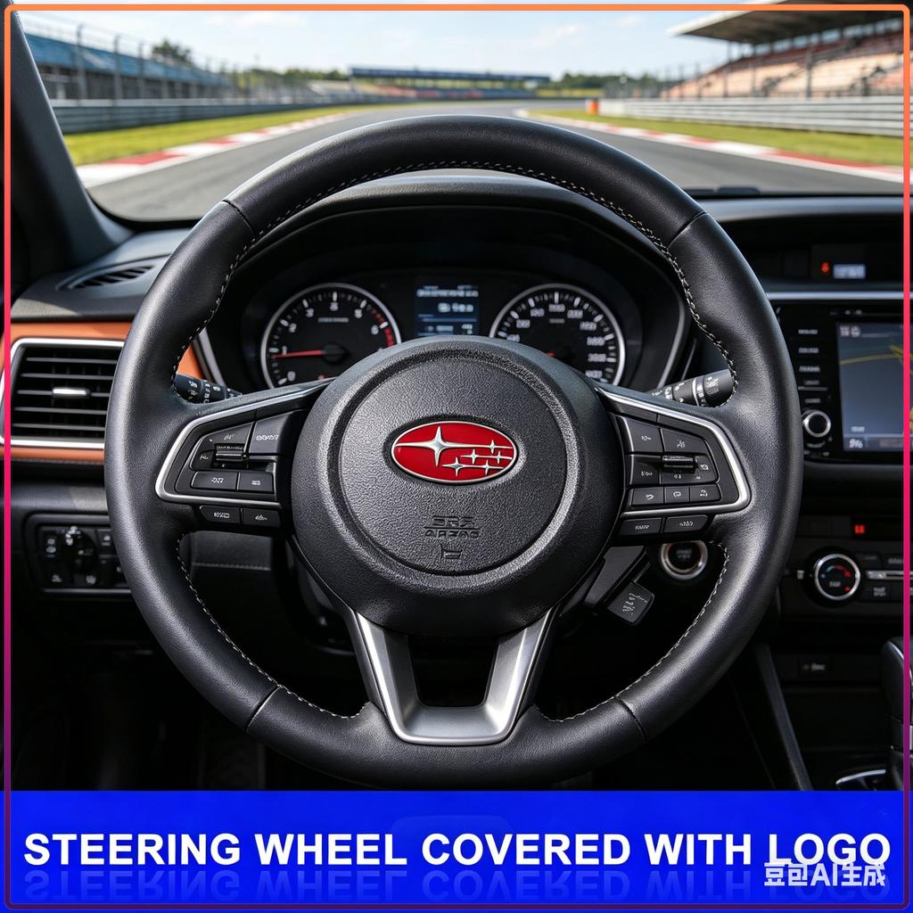 1Pcs ABS Car Steering Wheel Center Badge Emblem Sticker For Subaru Outback Impreza Forester Levorg XV STI Ascent Legacy