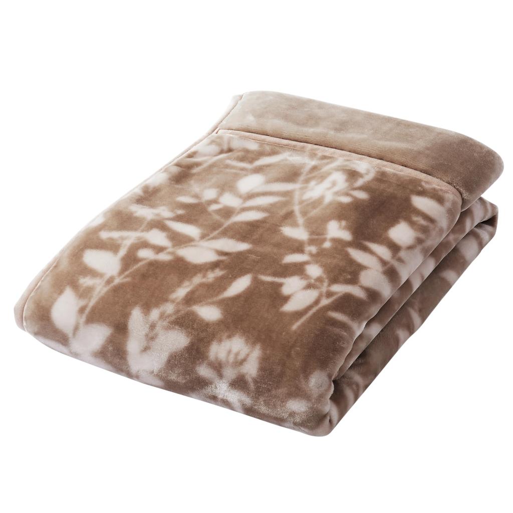 Nishikawa Polyester Lace Blanket, Single, Washable, Warm Even In Cold Winters, Beige, LP4652 FQ04055002