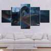 5 Piece The Bat On House Free Shipping  Wallpapers Modern Modular Poster Art Canvas Painting for Living Room Home Decor