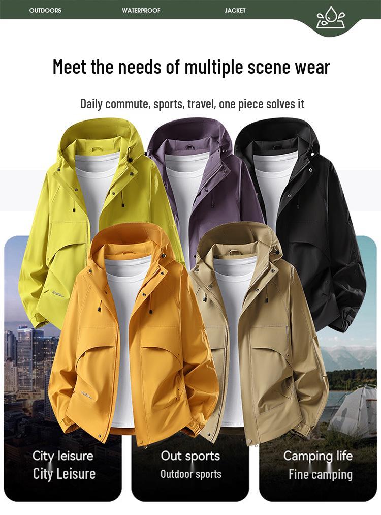 2026 Autumn/Winter Dopamine Color Windproof Workwear Mountaineering Jacket for Men and Women