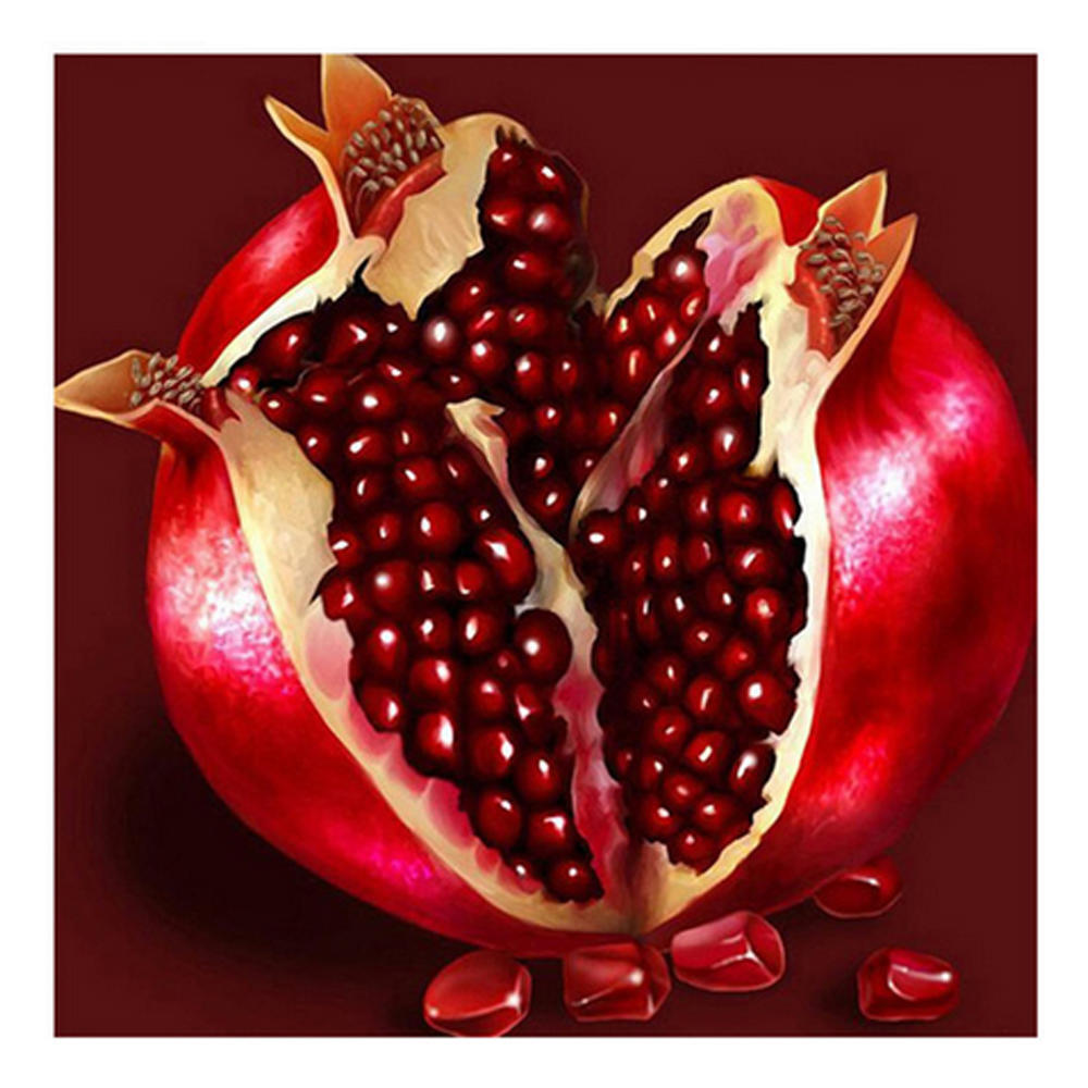 

DIY 3D Алмазная картина Красный гранат Вышивка Крест Стежок Главная Декор Full Round 25x25CM