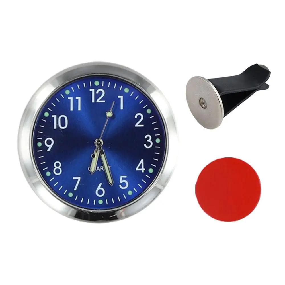 Mini Electronic Clock Universal Car Dash Clock Luminous Quartz Watch Ornament Waterproof Mini Watch Car Quartz Clock For Ca Y3P5