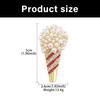Fashion Ice Cream Cone Shaped Brooch with Sparkling Crystal Pearls Coat Decoration Multi Purpose Clothing Accessory