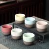 120ML Matte Creative Retro Rough Pottery Teacups Ceramic Coffee Mug Handmade Wine Cups Chinese Kung Fu Tea Cup Home Drinkware